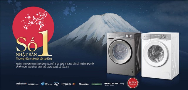 Bảy thập niên và hành trình tiến lên vị trí số 1 Nhật Bản của máy giặt Panasonic - Ảnh 3. Bảy thập niên và hành trình tiến lên vị trí số 1 Nhật Bản của máy giặt Panasonic - Ảnh 3.