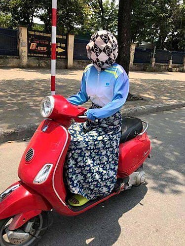 Tuyển tập những bức ảnh Ninja chống nắng khiến chị em cười như được mùa - Ảnh 4. Tuyển tập những bức ảnh Ninja chống nắng khiến chị em cười như được mùa - Ảnh 4.