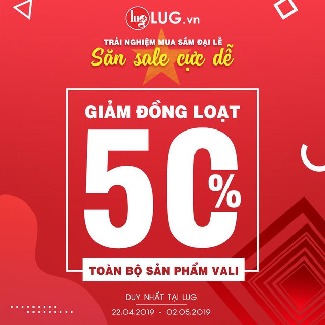 Bí kíp trải nghiệm Đại lễ cho cả gia đình - Săn sale 50% cho mọi vali tại LUG - Ảnh 1.