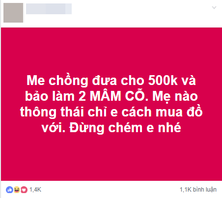 Mẹ chồng đưa 500 nghìn bảo làm 2 mâm cỗ, nàng dâu hoảng hốt cầu cứu chị em, được bày hẳn mâm 10 món 300 nghìn - Ảnh 1.