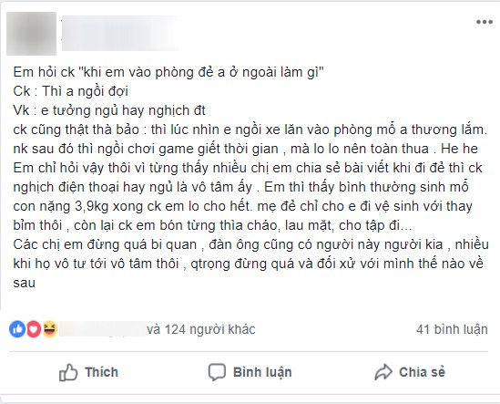 Vợ kể chuyện đi đẻ mà chồng chỉ ngồi nghịch điện thoại, nhưng cái kết lại đầy bất ngờ khiến ai cũng thích thú - Ảnh 1.