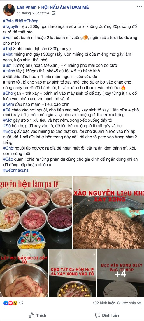 Cách làm món pate Hải Phòng - Ảnh 1.