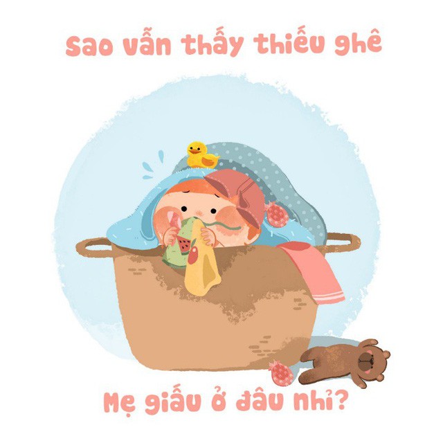 Cùng xem loạt truyện thú vị “ở nhà một mình”, “đi tìm dịu nhẹ” của các em bé khi mẹ không ở bên - Ảnh 7.