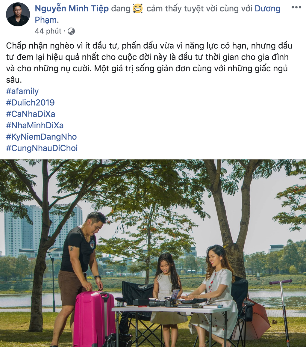 Chia sẻ loạt ảnh bên vợ con, Vũ Sắt Minh Tiệp tự nhủ: Đầu tư hiệu quả là đầu tư cho 2 người bạn này - Ảnh 1. Chia sẻ loạt ảnh bên vợ con, Vũ Sắt Minh Tiệp tự nhủ: Đầu tư hiệu quả là đầu tư cho 2 người bạn này - Ảnh 1.