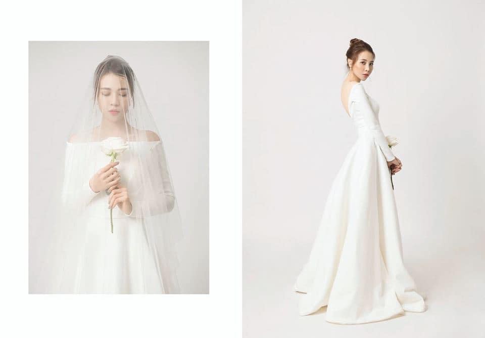 Đàm Thu Trang nhử fan với hình ảnh cô dâu xinh đẹp, NTK tiết lộ giá trị của thiết kế váy khiến ai cũng bất ngờ  - Ảnh 5.