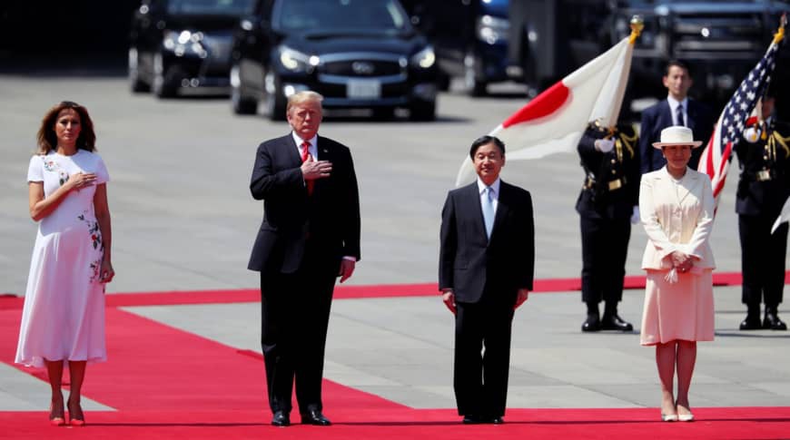 Vợ chồng Tổng thống Trump gặp tân Hoàng đế Nhật Bản, Hoàng hậu Masako khiến nhiều người kinh ngạc khi xuất hiện với hình ảnh hoàn hảo hơn mong đợi - Ảnh 2.