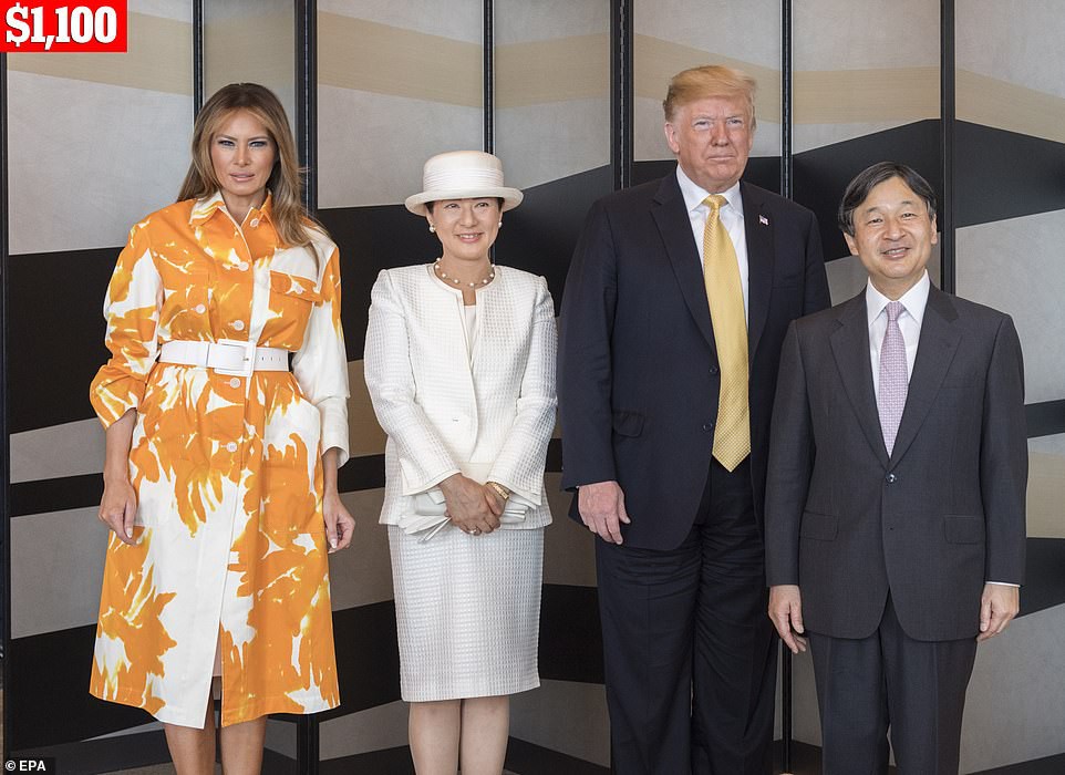 Bà Melania Trump chi gần nửa tỷ đồng trang phục cho chuyến thăm Nhật Bản 4 ngày, biến hóa từ sành điệu đến quý phái - Ảnh 7.