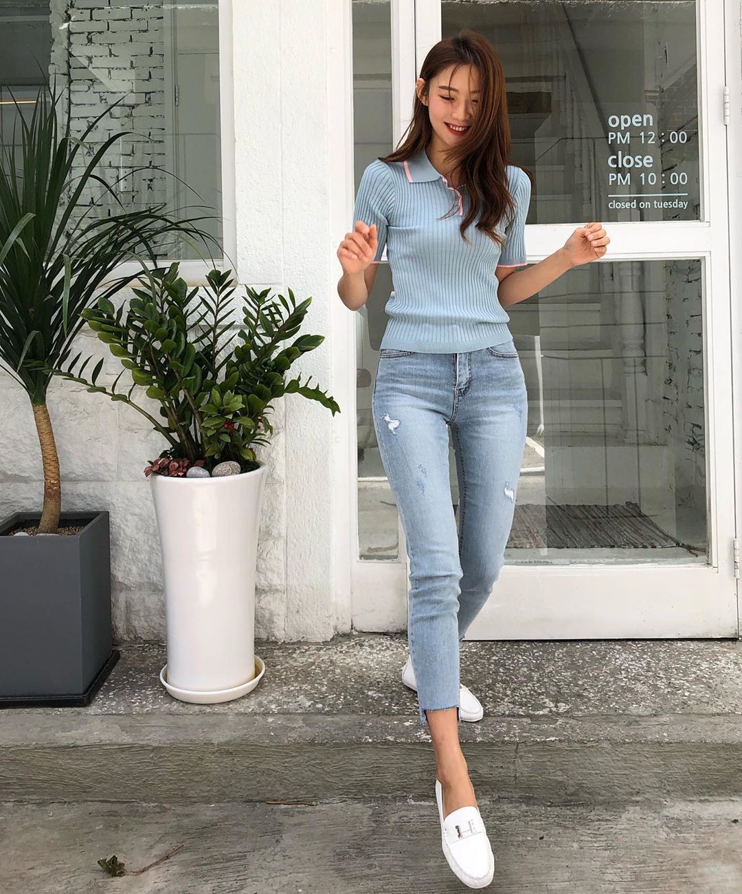 Nô nức diện váy thô mùa hè cho mát, muốn mặc đẹp hãy tham khảo 15 bộ đồ từ street style Châu Á này - Ảnh 5.