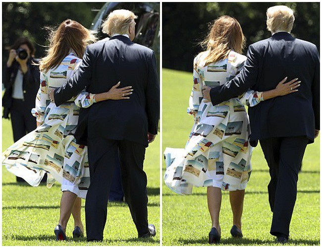 Hết thời bị vợ phũ phàng hất tay, Tổng thống Trump gây sốt với loạt khoảnh khắc tình bể bình cùng bạn đời trong chuyến thăm Nhật Bản - Ảnh 1.
