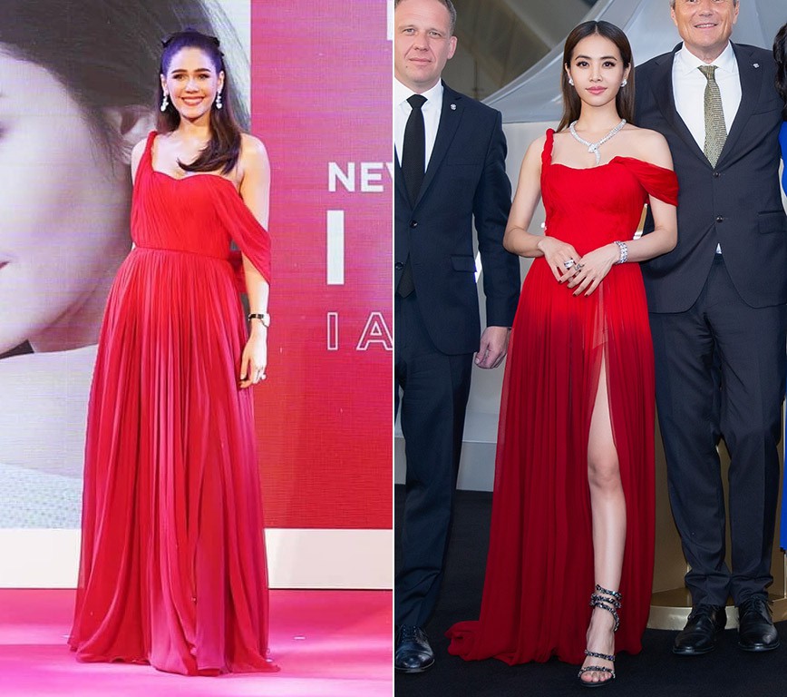 “Mỹ nhân đẹp nhất Thái Lan” Chompoo Araya ngọt ngào như công chúa đối lập, Thái Y Lâm sexy hết nấc khi diện chung váy - Ảnh 7.