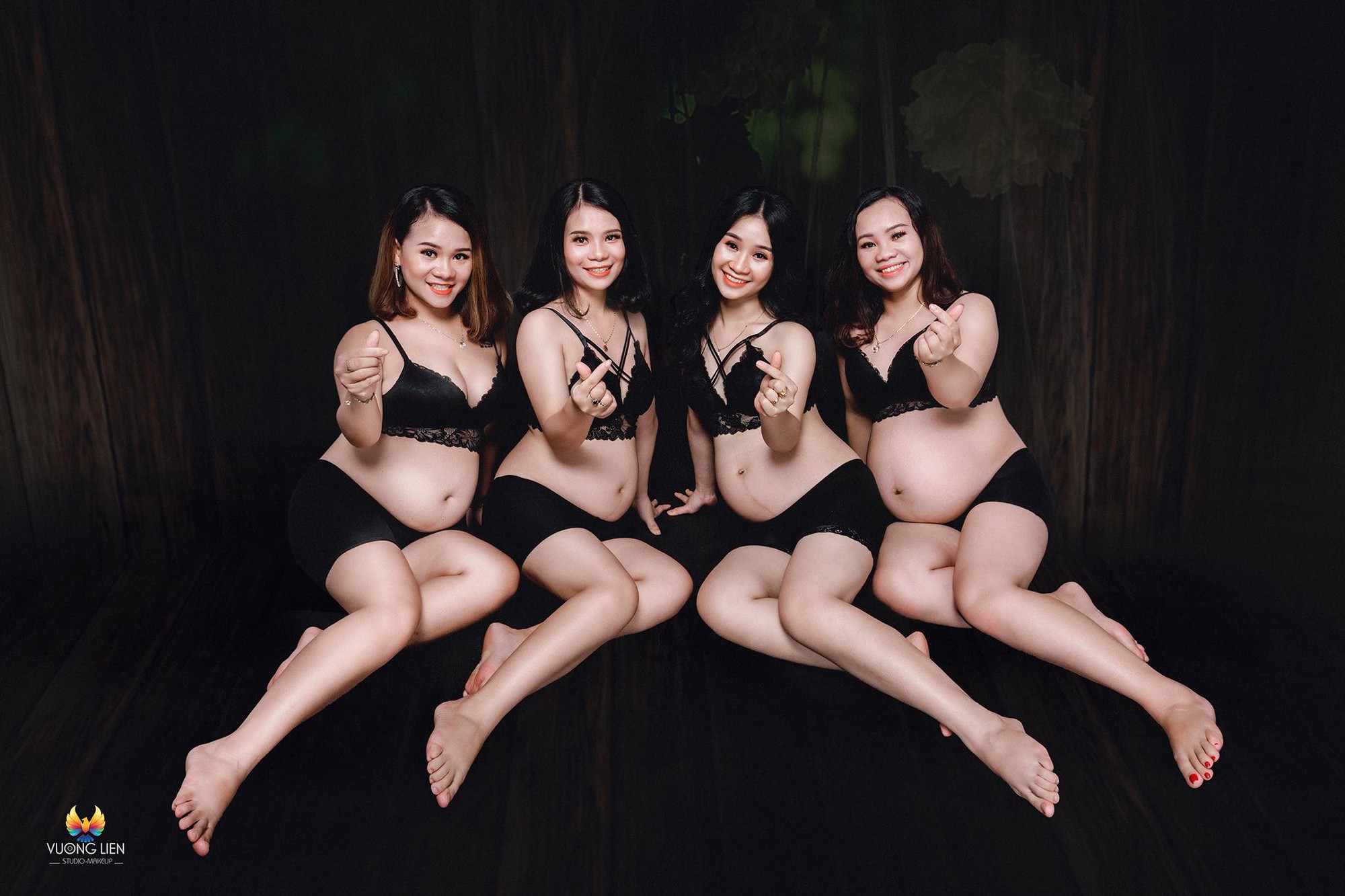 4 chị em ruột ở Nghệ An cùng mang bầu vượt mặt khiến dân mạng sửng sốt, nhưng chính chủ tiết lộ chi tiết càng bất ngờ - Ảnh 1.