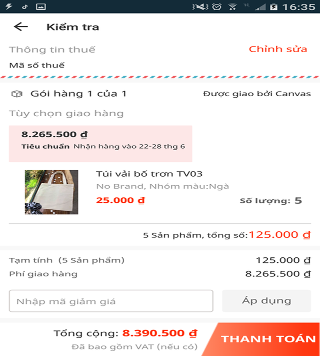 Mua hàng tại Lazada giá hơn 100 ngàn, phải trả phí... 8 triệu - Ảnh 1.