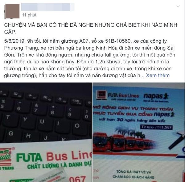 Nhà xe Phương Trang nói gì trước tin nhân viên sàm sỡ khách đang ngủ nhiều lần, ai cũng nhìn nhưng không lên tiếng? - Ảnh 1.