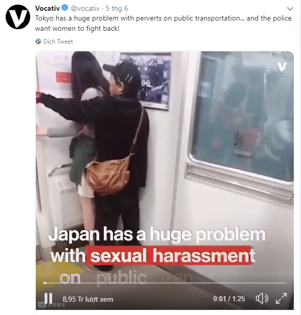 Rùng mình đoạn video về thực trạng quấy rối tình dục nơi công cộng tại Nhật Bản khiến các chị em chết khiếp, đấng mày râu cũng phải đỏ mặt - Ảnh 1.