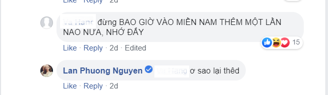 Đăng đàn so sánh showbiz hai miền Nam - Bắc, Lan Phương bị cư dân mạng bất bình &quot;ném đá&quot;, đe dọa &quot;đừng bao giờ vào Nam nữa, nhớ đấy!&quot;  - Ảnh 4.