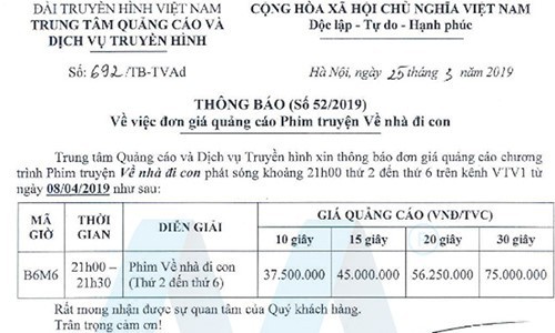 Chi chít quảng cáo, mỗi tập phim Về Nhà Đi Con đem về cho nhà đài bao nhiêu tiền? - Ảnh 2.