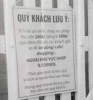 Gây phẫn nộ vẫn thu phí giữ xe 200-500 ngàn, cửa hàng ở TP.HCM bị phạt 22 triệu - Ảnh 2.