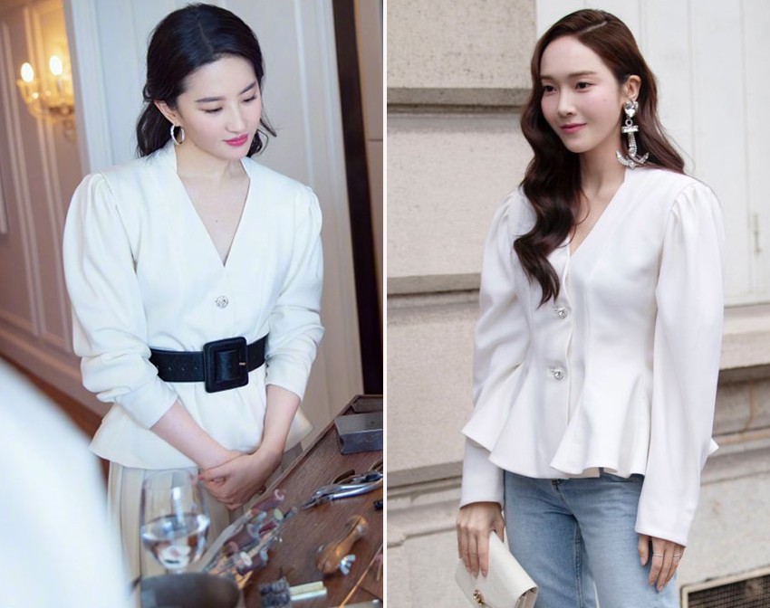 Cùng 1 chiếc áo: Lưu Diệc Phi khí chất như công nương hoàng gia, tới Jessica lại khác biệt hoàn toàn - Ảnh 7. Cùng 1 chiếc áo: Lưu Diệc Phi khí chất như công nương hoàng gia, tới Jessica lại khác biệt hoàn toàn - Ảnh 7.