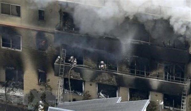 Nhật Bản: Ít nhất 10 người chết trong vụ cháy xưởng phim hoạt hình - Ảnh 1.