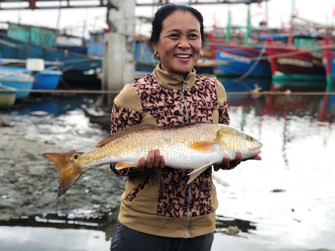 Ngư dân bắt được cặp cá nghi quý hiếm, 1kg bong bong có giá 1 tỷ đồng - Ảnh 1.