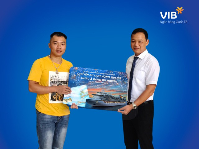 Chủ thẻ t&iacute;n dụng VIB thứ 3 tr&uacute;ng cặp v&eacute; du thuyền ch&acirc;u &Aacute; - Ảnh 1.