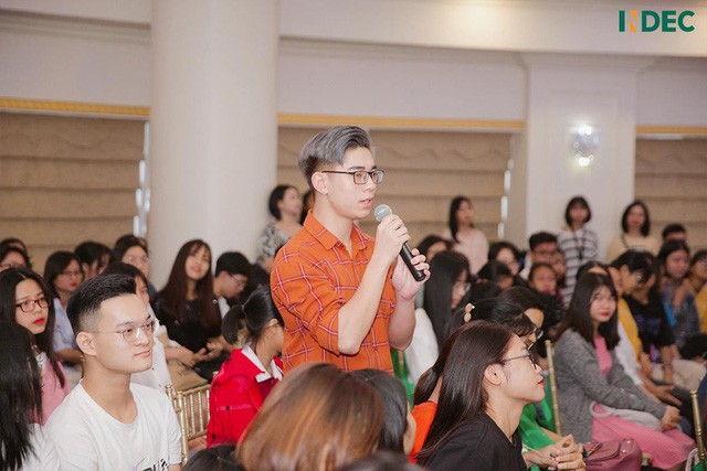 Vlogger Giang ơi cùng Indec Ỉternational Fair 2019 khơi nguồn hàng ngàn giấc mơ du học - Ảnh 4.