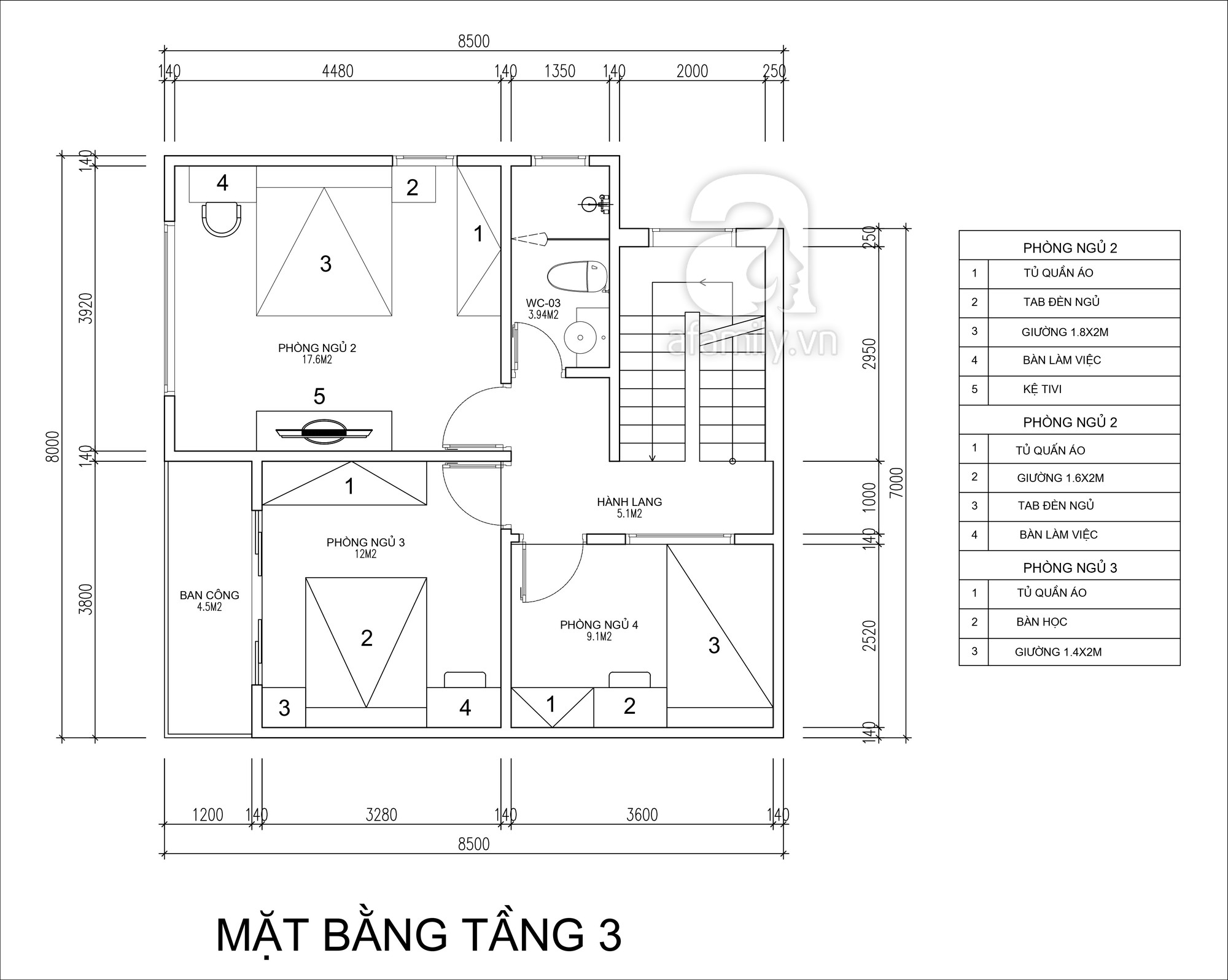 Tư vấn thiết kế nhà ở cho gia đình diện tích 7x7.3m2 với chi phí 1 ...