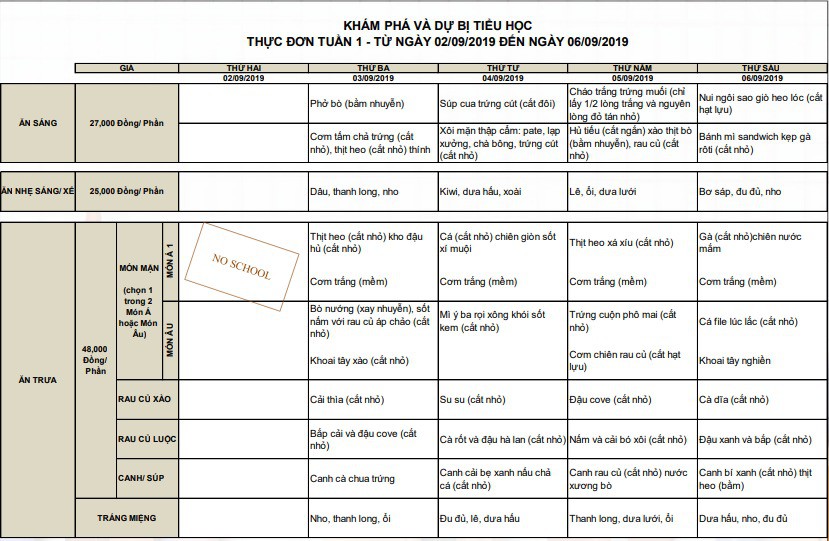 Ngó qua tiền ăn trưa của các trường quốc tế, trường nào cũng cả chục triệu một năm - Ảnh 11.