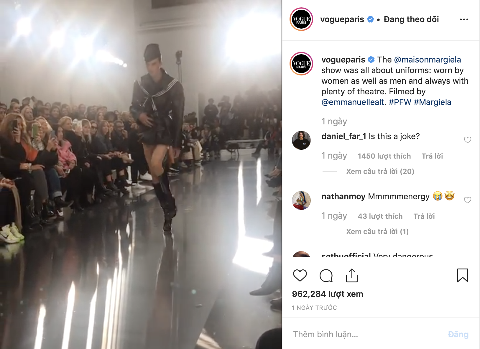 Mẫu nam với màn catwalk oằn tà là vằn gây sốt Paris Fashion Week khiến Rihanna cũng phải ấn tượng, bấm follow trên Instagram - Ảnh 5.