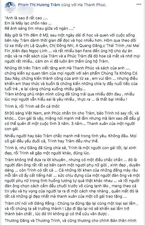 Thái Trinh bật khóc bỏ về khiến họp báo bị &quot;phá nát&quot;, Hương Tràm đáp trả làm lộ lý do chia tay là lỗi ở Quang Đăng - Ảnh 4.