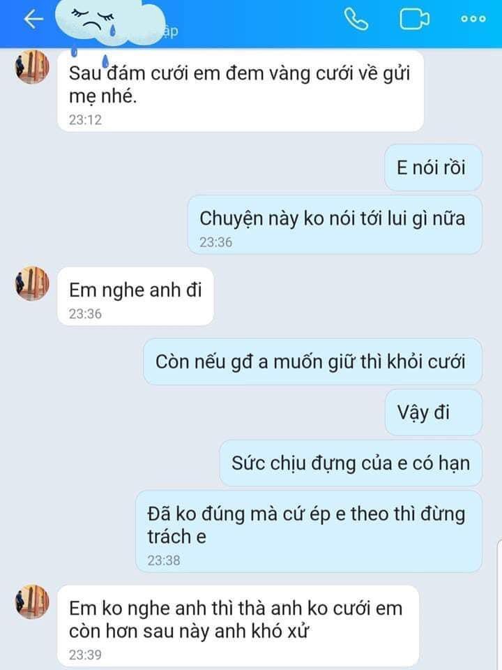 Ông chồng còn xót lại sau tháng &quot;cô hồn&quot;: Ăn hỏi tính toán từng tí, bắt vợ đưa vàng cho mẹ giữ, ai ngờ cô dâu phản ứng &quot;cứng&quot; thế này - Ảnh 2.