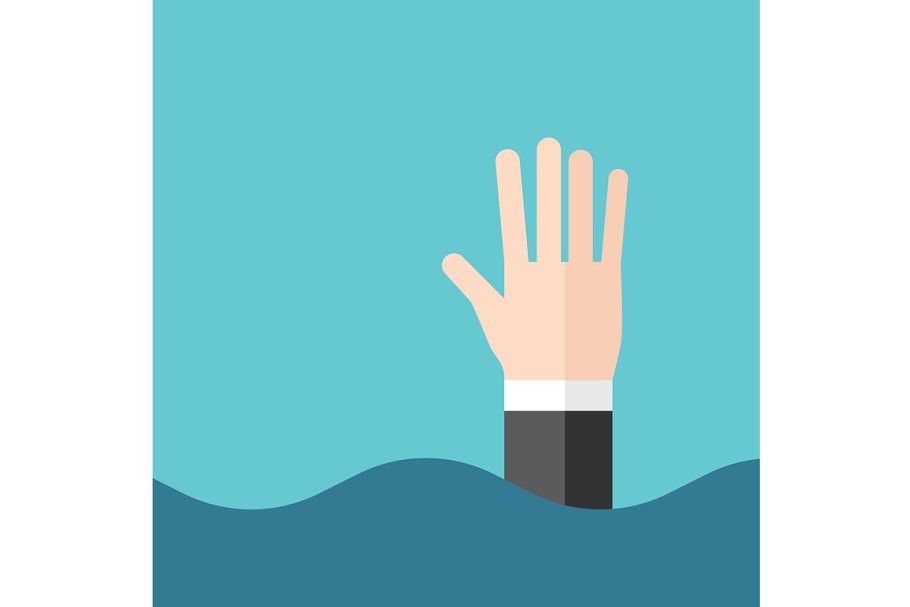 hand-of-drowning-businessman-