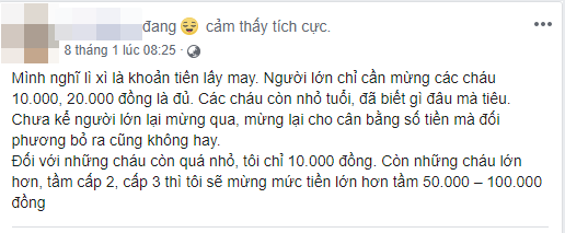 Bà mẹ Hà Nội bày tỏ &quot;Tôi chỉ lì xì 10.000 đồng là quá đủ&quot;, người khen đúng, người chê thẳng mặt &quot;Cả năm có một dịp mà ki bo&quot; - Ảnh 2.