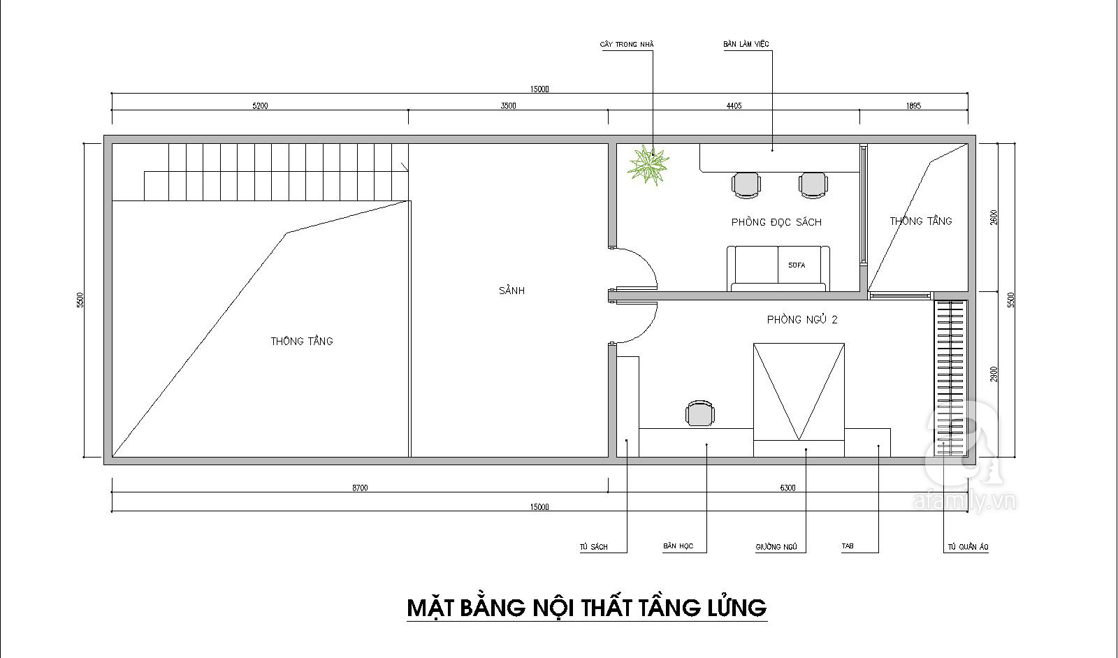Tư vấn thiết kế căn hộ 75m2 cho gia đình 4 người với tổng chi phí 158 triệu đồng - Ảnh 3. Tư vấn thiết kế căn hộ 75m2 cho gia đình 4 người với tổng chi phí 158 triệu đồng - Ảnh 3.