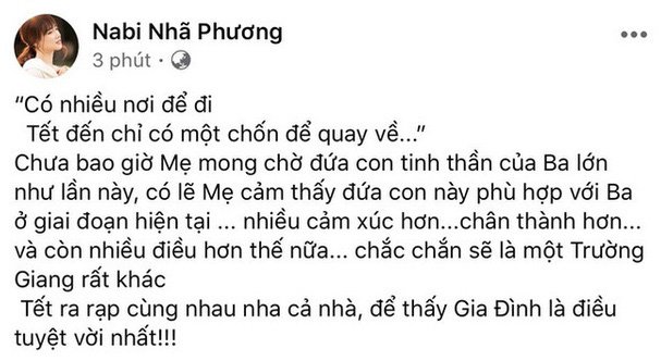 Nhã Phương ngày càng &quot;bạo&quot; trong chuyện thể hiện tình cảm với ông xã Trường Giang, khác hẳn sự kín tiếng ngày nào - Ảnh 4.