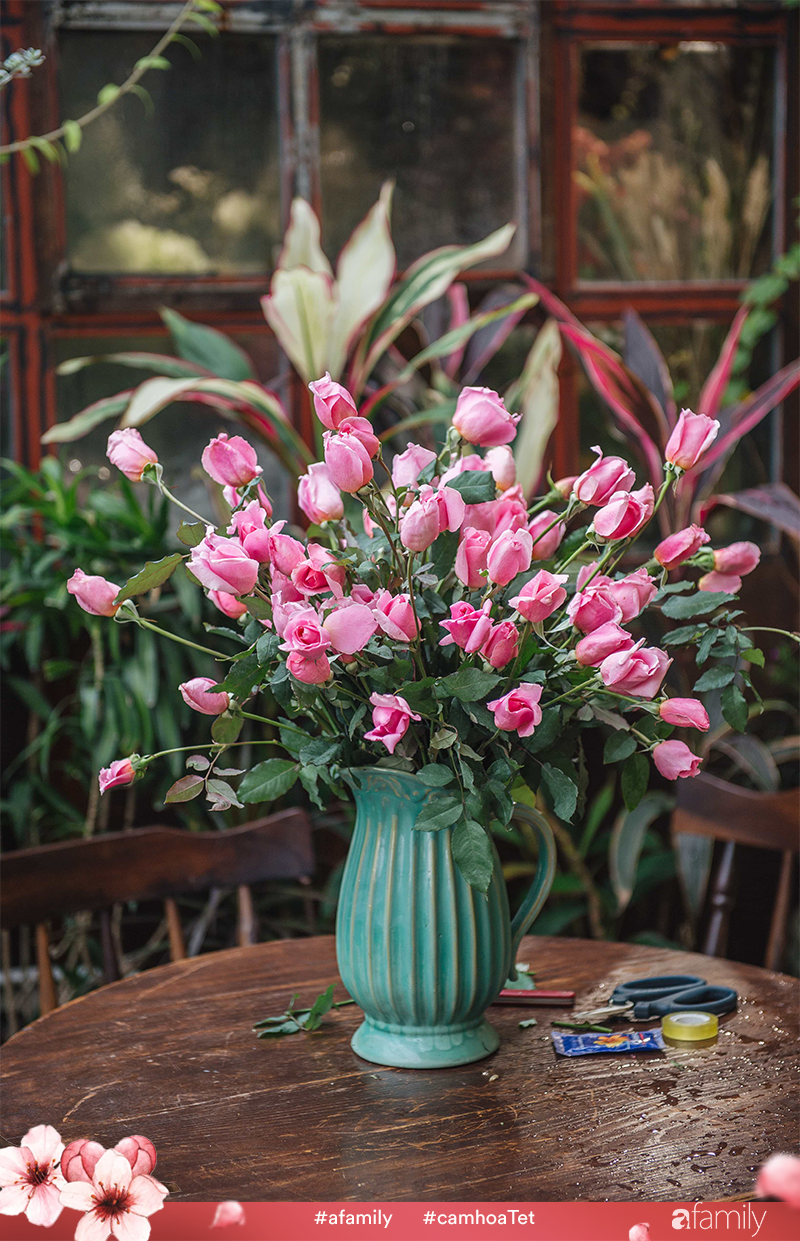 Tết này phải có bình hoa hồng thơm trong nhà, cắm như này đảm bảo ai cũng khen - Ảnh 7. Tết này phải có bình hoa hồng thơm trong nhà, cắm như này đảm bảo ai cũng khen - Ảnh 7.