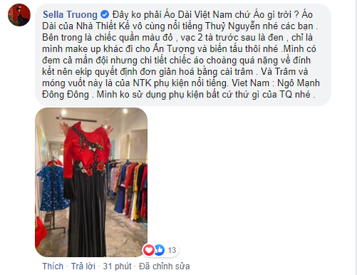 Hoa hậu Sella Trương gây tranh cãi khi giới thiệu áo dài Việt Nam trên Tik Tok nhưng phong cách lại &quot;đặc sệt&quot; Trung Quốc - Ảnh 4.