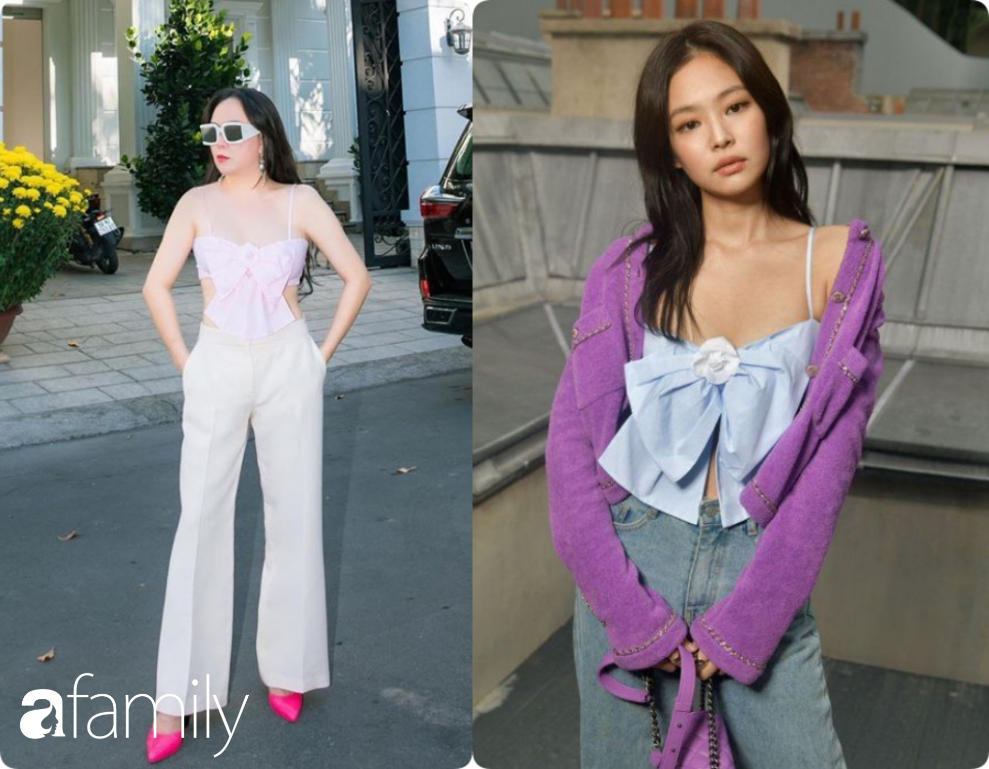 Mặc lại chiếc áo đụng hàng với Jennie, nhưng có ai ngờ Phượng Chanel &quot;sửa sai&quot; bằng pha khoe body bạo tay thế này - Ảnh 5.