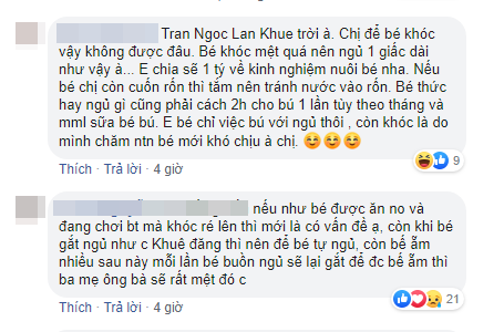 Chồng vắng nhà, Lan Khuê &quot;mặc kệ&quot; con khóc la đến mệt thì tự nín liền bị góp ý thẳng thừng cách chăm bé - Ảnh 6.