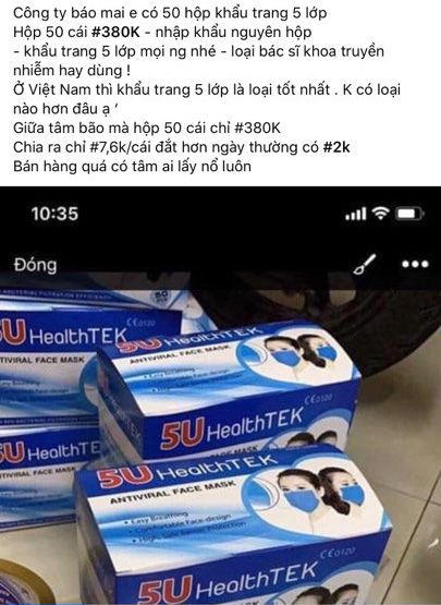 Những chiếc khẩu trang giá trên trời kể câu chuyện kinh doanh bất lương giữa đại dịch virus corona toàn cầu - Ảnh 3.