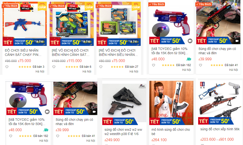 Giáp Tết, các sản phẩm đồ chơi trẻ em Trung Quốc có lực sát thương cao được bán nhan nhản trên chợ mạng - Ảnh 1.