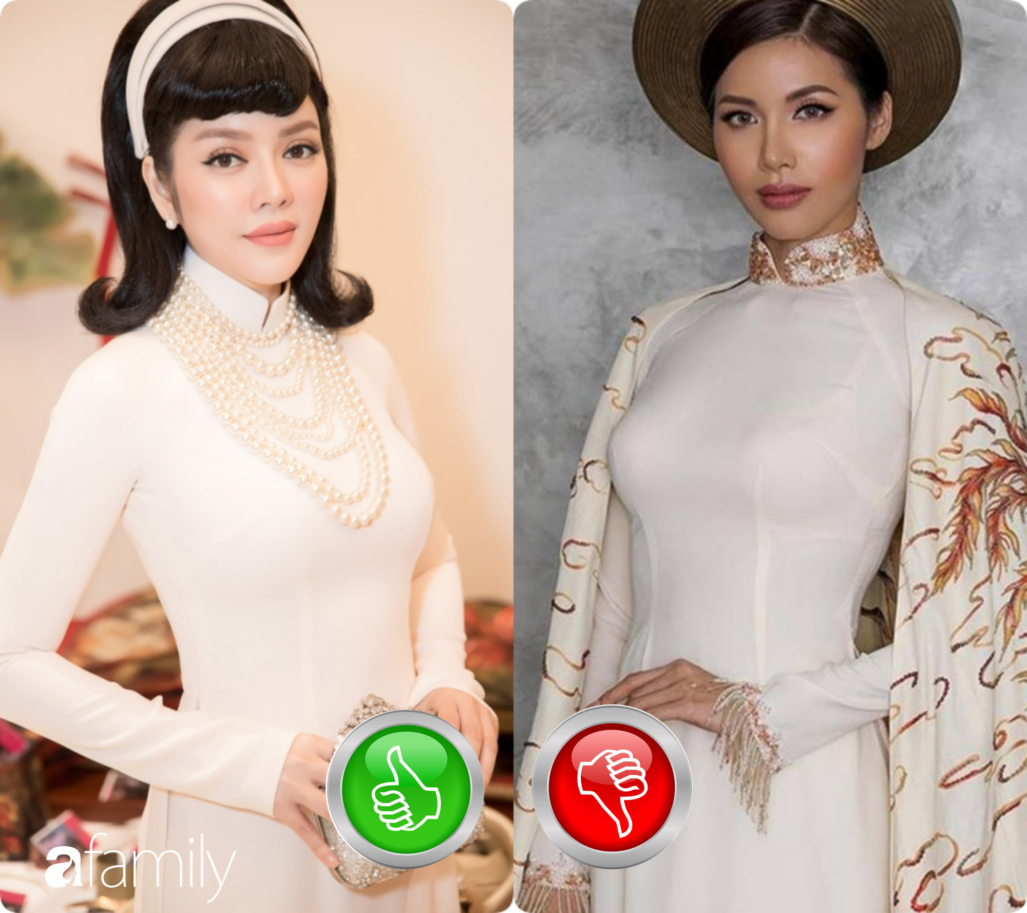 Diện áo dài mỏng dính lộ nội y: Lỗi sai - Ảnh 6. Diện áo dài mỏng dính lộ nội y: Lỗi sai - Ảnh 6.