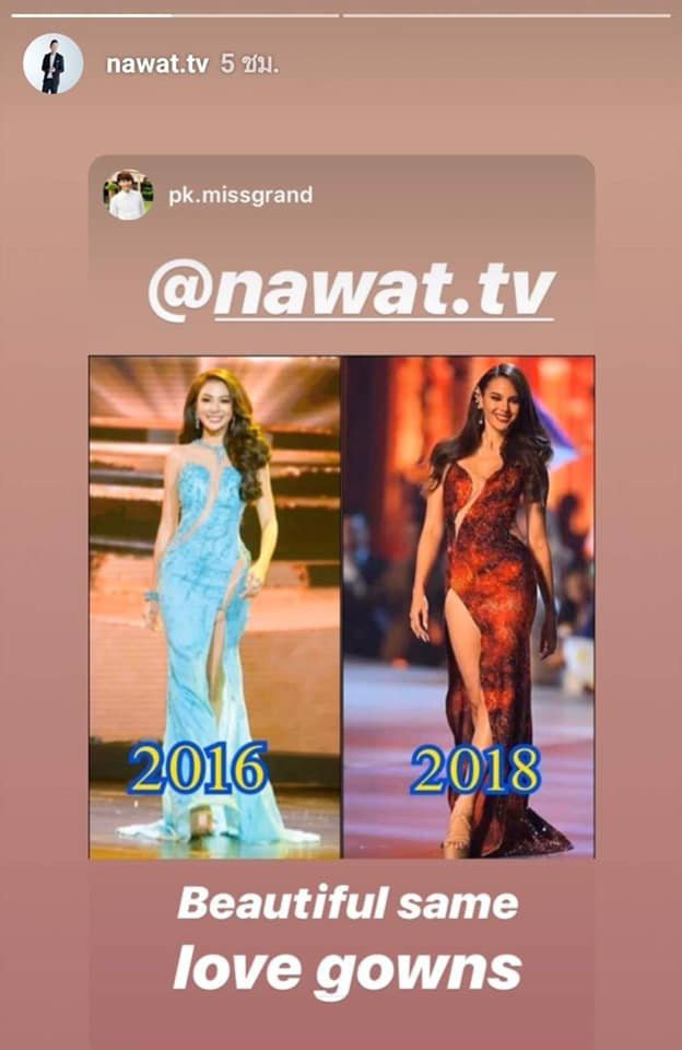 &quot;Cha đẻ&quot; Miss Grand International cà khịa váy núi lửa nổi tiếng của Catriona Gray là váy đạo nhái? - Ảnh 1.