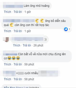 Bị con trai giành ăn quả táo, ông bố lầy lội có màn ăn vạ đỉnh cao khiến cậu con hốt hoảng: Có chắc đây là bố tôi không? - Ảnh 3.