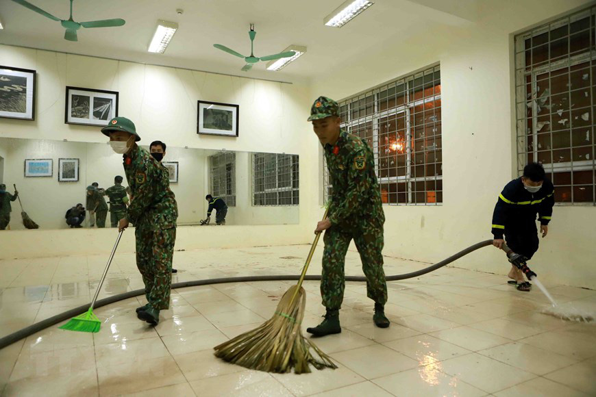 [Photo] Vĩnh Phúc lập bệnh viện dã chiến ứng phó với dịch bệnh nCoV  - Ảnh 1.