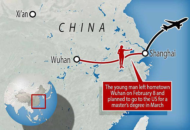 Thanh niên Vũ Hán bỏ trốn đến Thượng Hải để lên máy bay đi Mỹ du học - Ảnh 1.