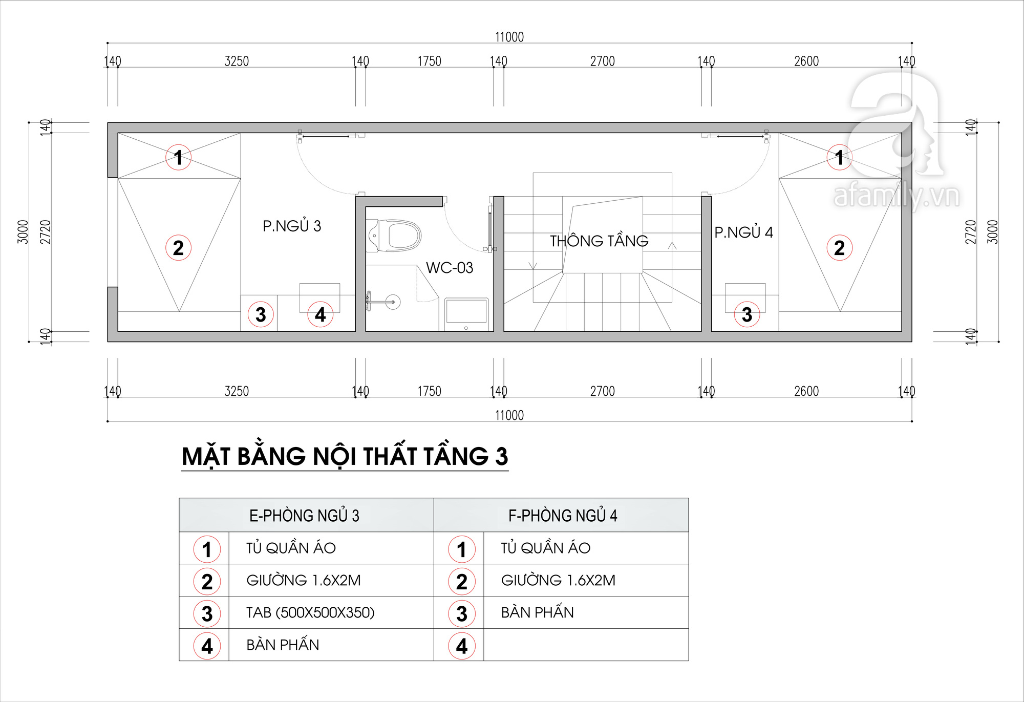 Tư vấn thiết kế nhà ở gia đình có đông thành viên với diện tích (3x10m), chi phí khoảng 670 triệu đồng - Ảnh 4.