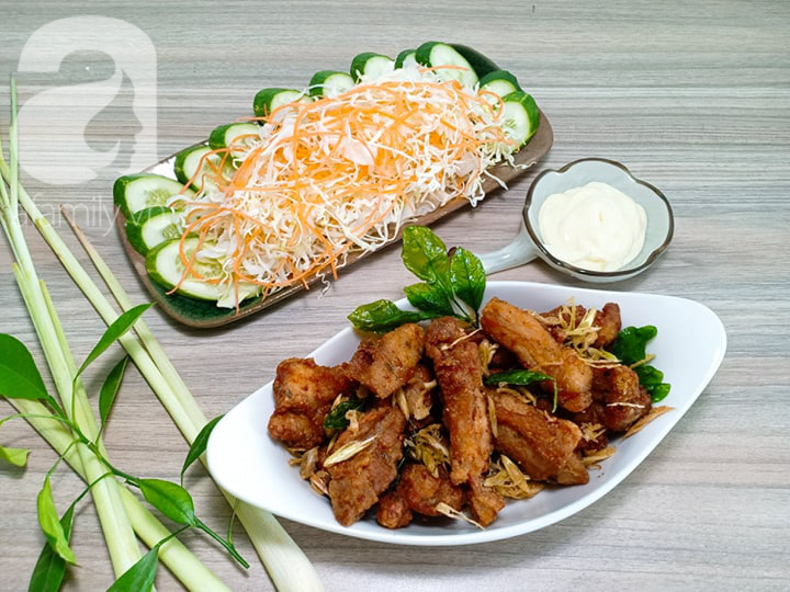 THỊT GÀ CHIÊN SẢ LÁ CHANH - Ảnh 8. THỊT GÀ CHIÊN SẢ LÁ CHANH - Ảnh 8.