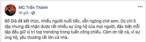 Động thái mới của Trấn Thành sau khi tức giận lên án việc spoil kết phim &quot;Bố già&quot;, dân mạng hưởng ứng rầm rộ - Ảnh 6.