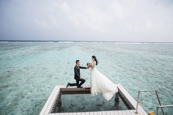 ảnh cưới maldives